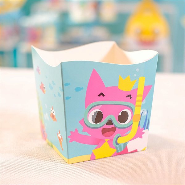 Festa Baby Shark - Cachepô Sem Alça 08 Un