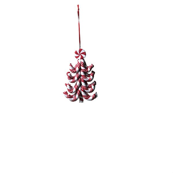 Enfeite para Pendurar - Pinheiro Vermelho - 3 Un