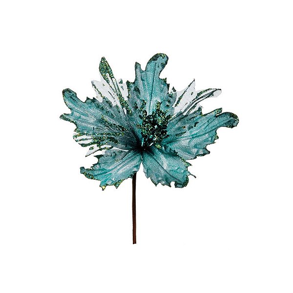 Flor Azul Claro Cabo Longo - 1 Un