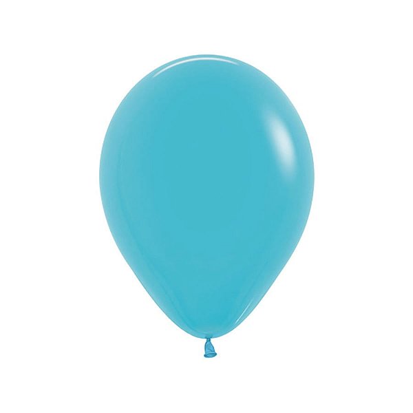 Balão Látex Fashion Azul Caribe 10" / 25cm - 50 Un