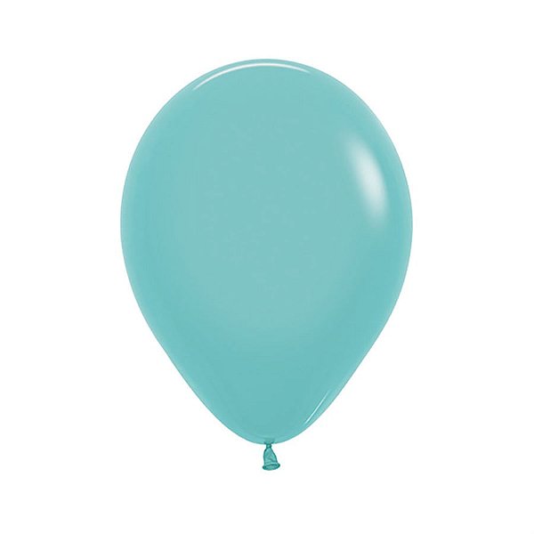 Balão Látex Fashion Agua Marinha 12" / 30cm - 50 Un
