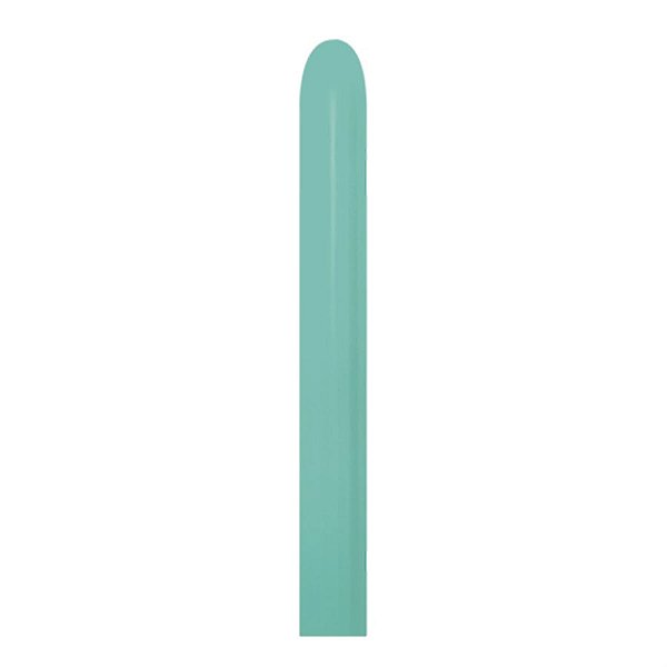 Balão Látex Twist Fashion Agua Marinha 260'' / 5x150cm - 50 Un