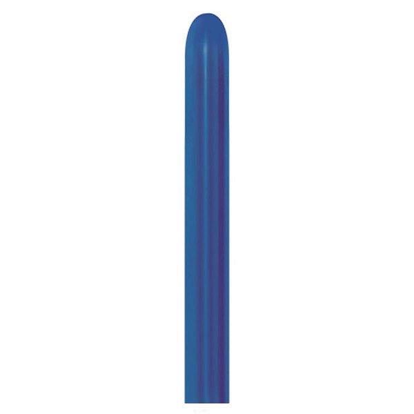 Balão Látex Twist Metal Azul 260'' / 5x150cm - 50 Un