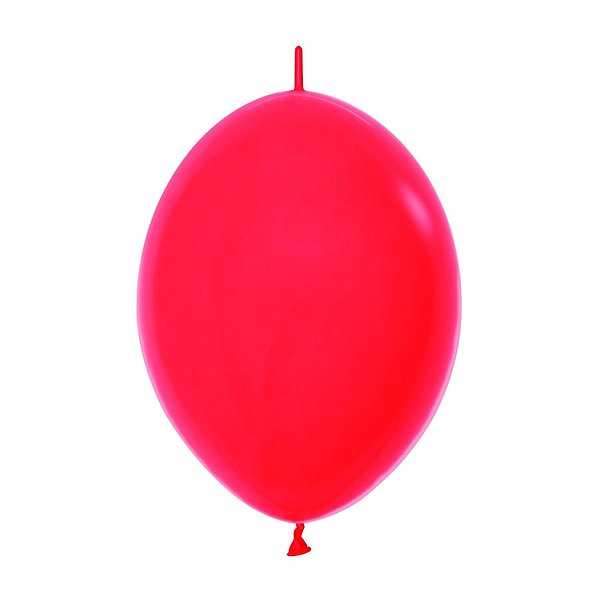 Balão Látex Fashion Vermelho Lol 12'' / 30cm - 50 Un