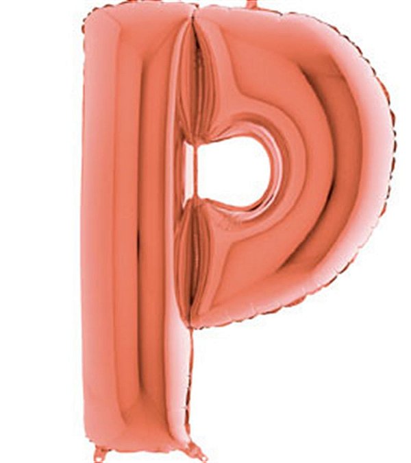 Balão Metalizado Letra Parabéns Rose Gold 40'' / 101cm