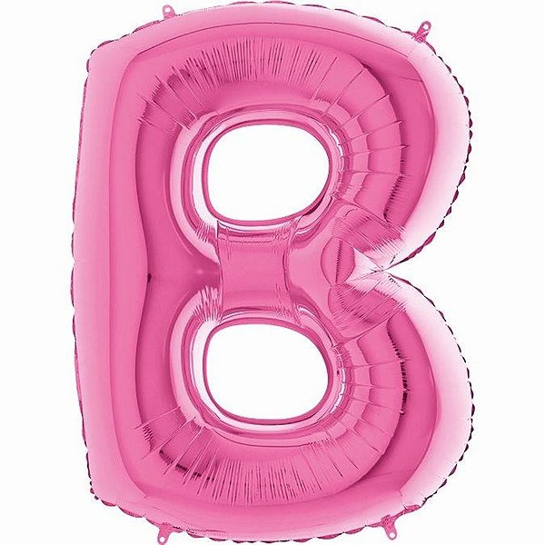 Balão Metalizado Letra B Pink 40'' / 101cm