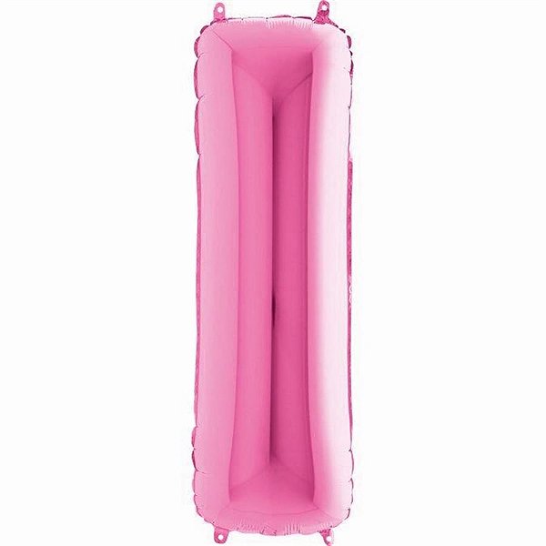 Balão Metalizado Letra I Pink 40'' / 101cm
