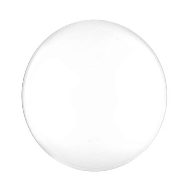 Balão Bolha Metal Branco 36'' / 91cm
