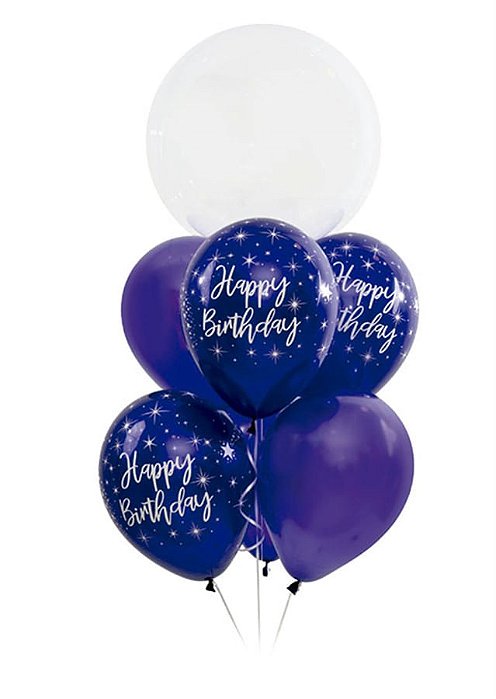 Bouquet de Balões Feminino Purple - 1 Unidade