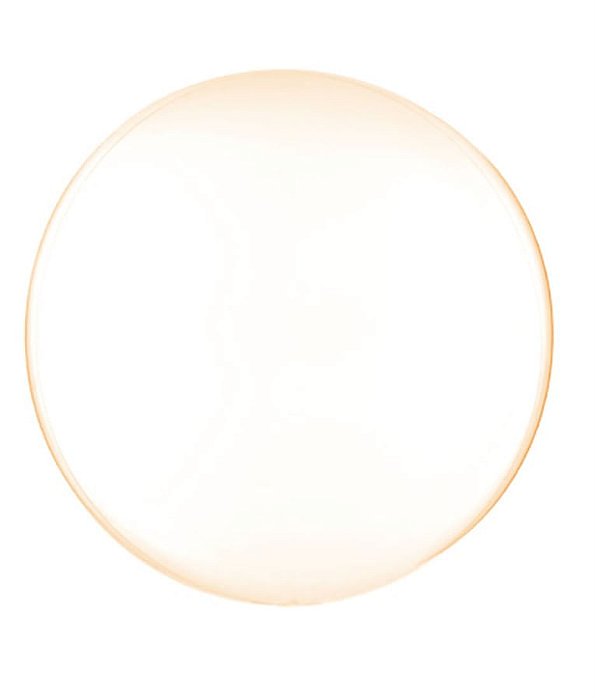 Balão Bolha Clear Laranja 18" / 45cm