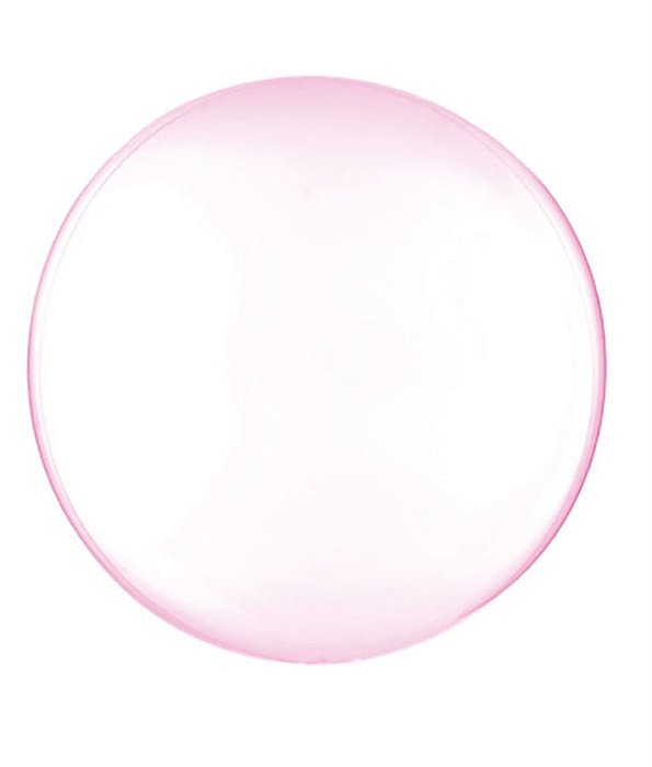 Balão Bolha Clear Rosa 18" / 45cm