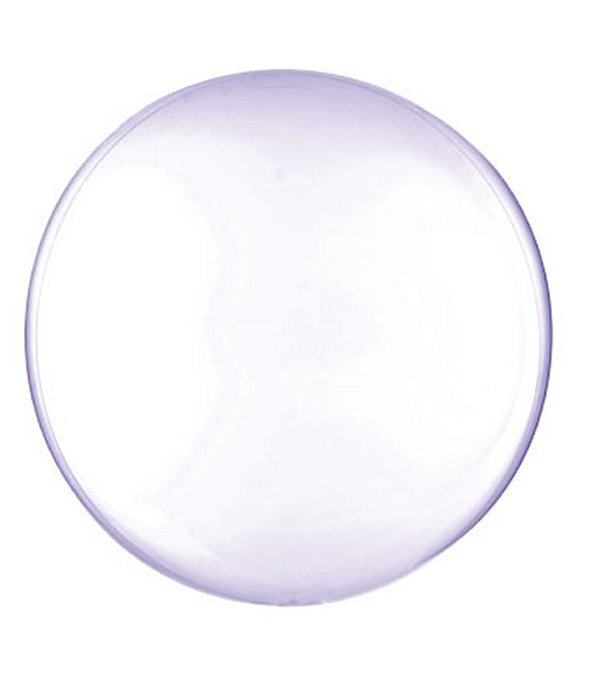 Balão Bolha Clear Roxo 24'' / 60cm