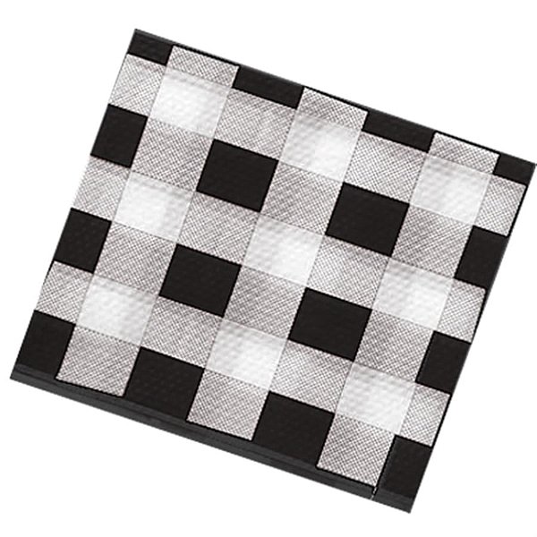 Guardanapo Pequeno 20x23cm Xadrez Preto - 50 Un