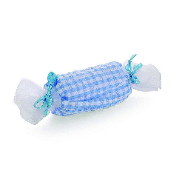 Mini Balinha Xadrez Azul 3,5x12 - 8 Un