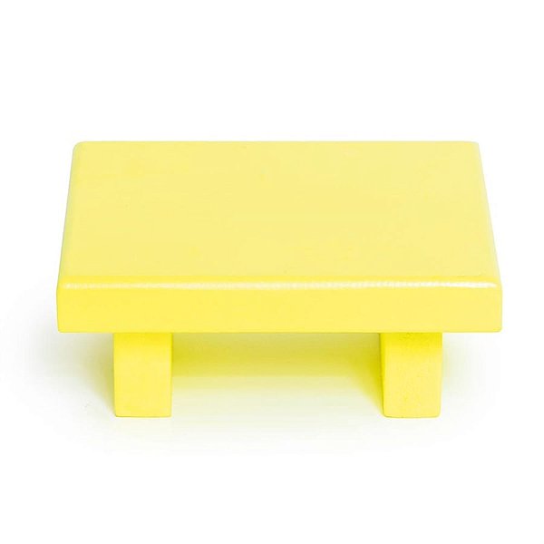 Mini Bandeja Quadrada Amarelo Neon 12x12x4,5