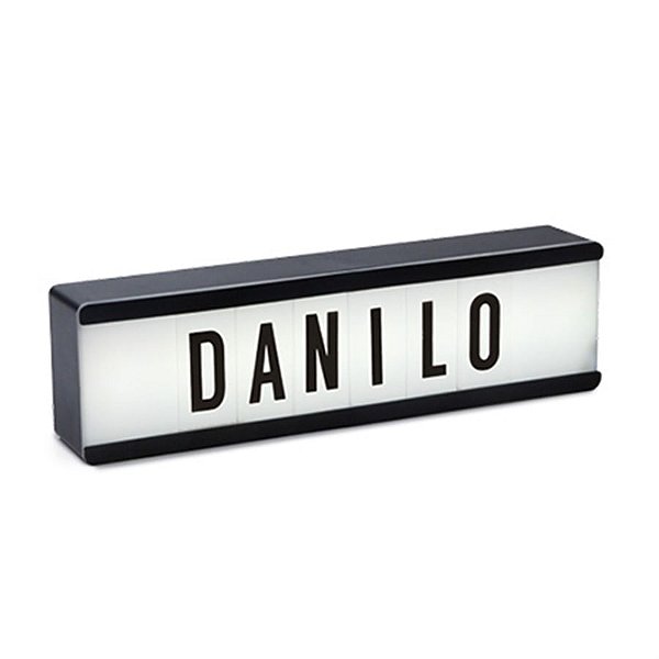 Luminoso Personalizável 1 Andar Preto 32x5,3x8,8