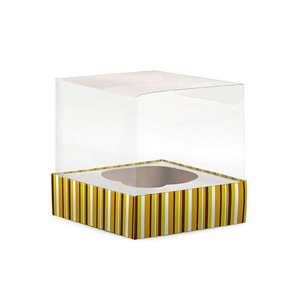 Caixa Cupcake com Visor California 9x9x9 - 6 Un