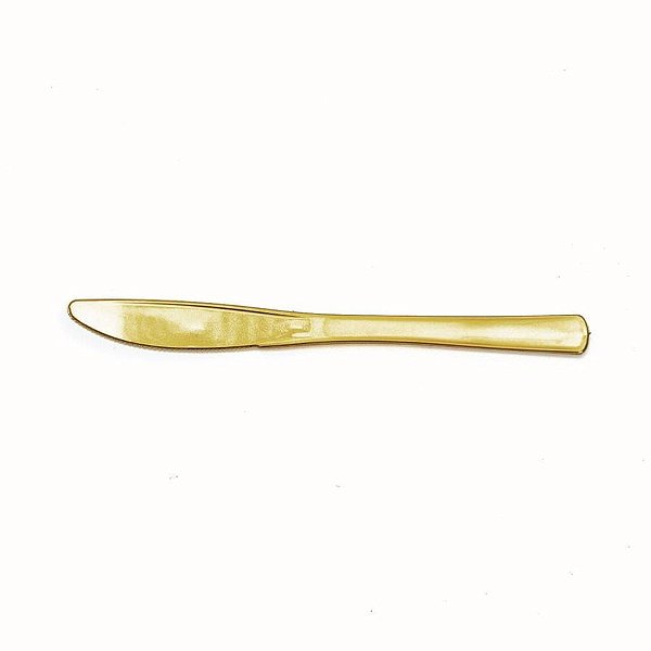 Linha Premium Faca de Mesa Ouro 19 cm - 8 Un