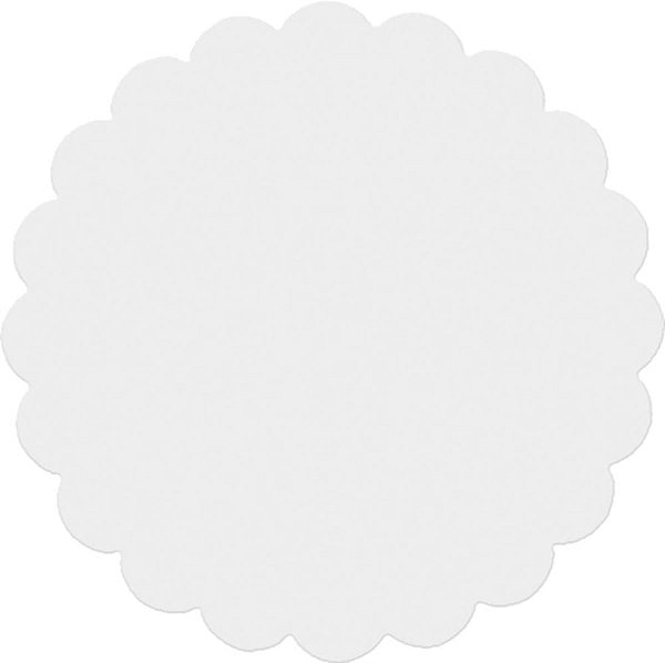 Tapetinho para Doces Matte Incolor 7 cm - 100 Un