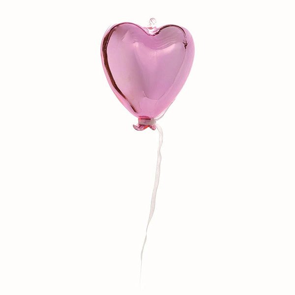 15 Anos - Coração de Vidro Rosa 15 Anos Vasos Rosê 9x3x10