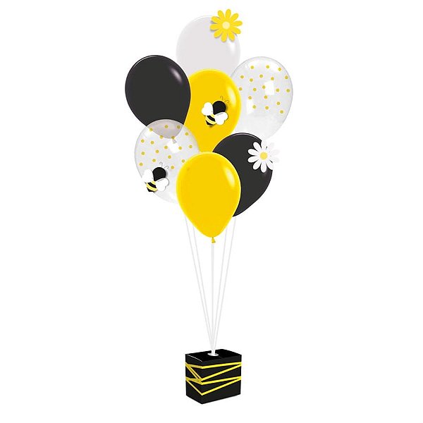 Festa Abelhinha - Abelhinha - Kit Balões para Decoração de Painel Abelhinha