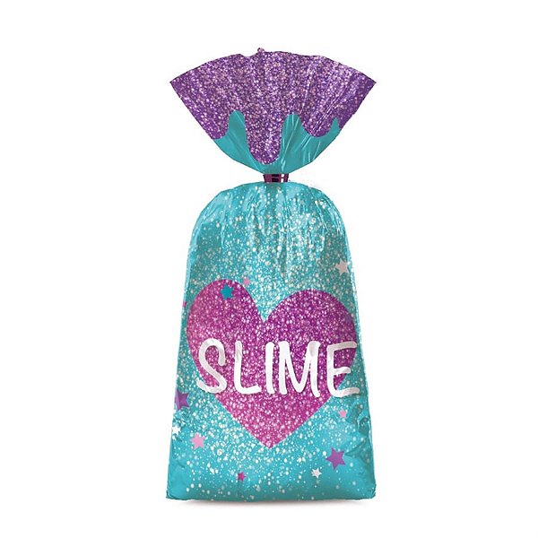 Festa Slime - Sacola Surpresa Slime 15x29 - 8 Peças