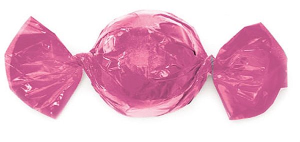 Embalagem Alumínio para Trufa Liso Rosa Chiclete 15X16 - 100 Un