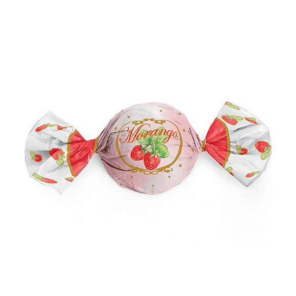Embalagem Alumínio para Trufa Sabores Morango 15X16 - 100 Un