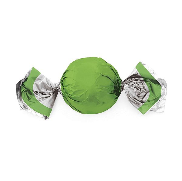 Embalagem Aluminio para Trufa Neon Verde 15X16 - 75 Un