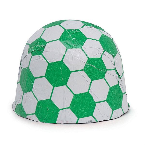 Folha Chumbo Bolinhas Futebol Verde e Branco 8X7,8 - 300 Un