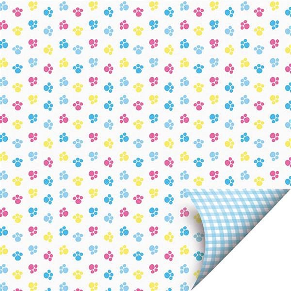 Folha Páscoa Double Face Fascínio Azul 69X89 - 25 Un