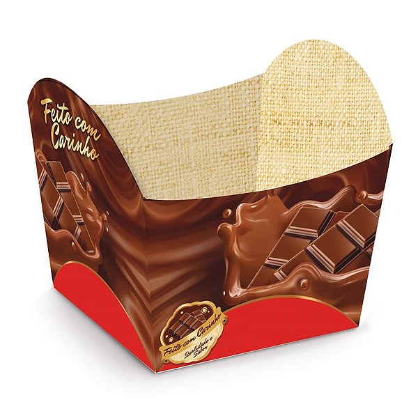 Cromus - Cestinha na Medida P 5,5X5,5X6 - Pacote com 10 Un