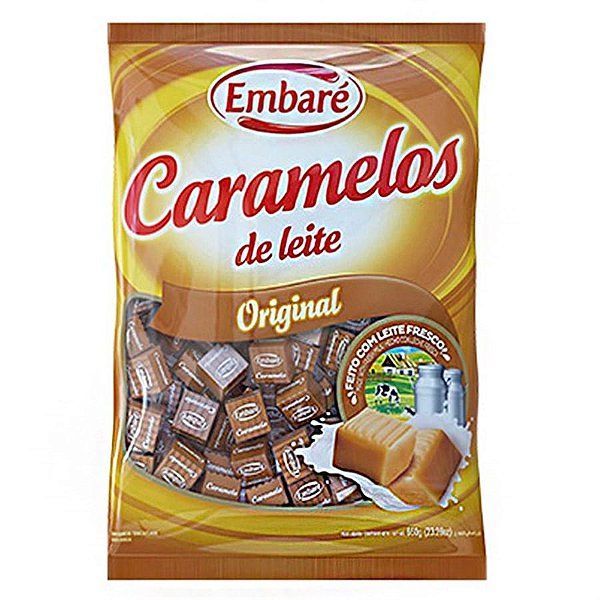Balas de Caramelo Leite 660g - Embaré
