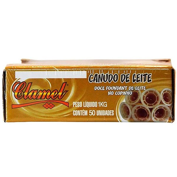 Canudo de Leite Clamel - 50 Unidades