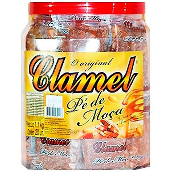 Pé de Moça Embalado Pote Clamel 55g - 20 Un