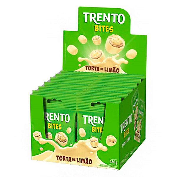 Chocolate Trento Bites Sabor Torta de Limão Peccin 40g - 12 Un