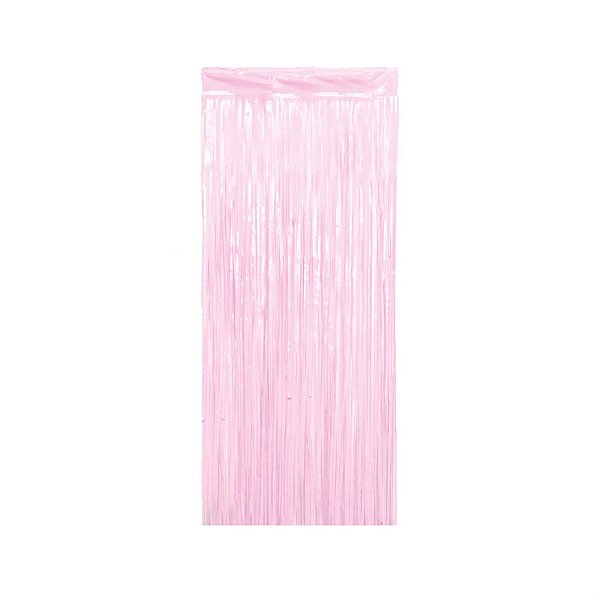 Cortina Decorativa Rosa Pastel 2M