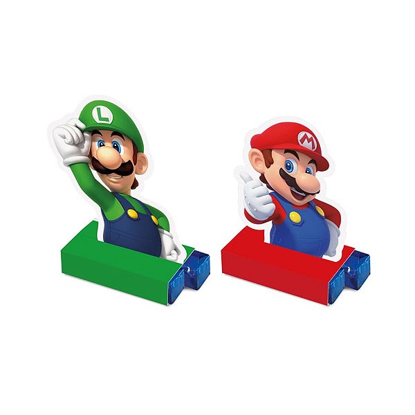 Caixa Bis Composse Super Mario 5,5X3,5X8,5 Pt - 8 Unidades