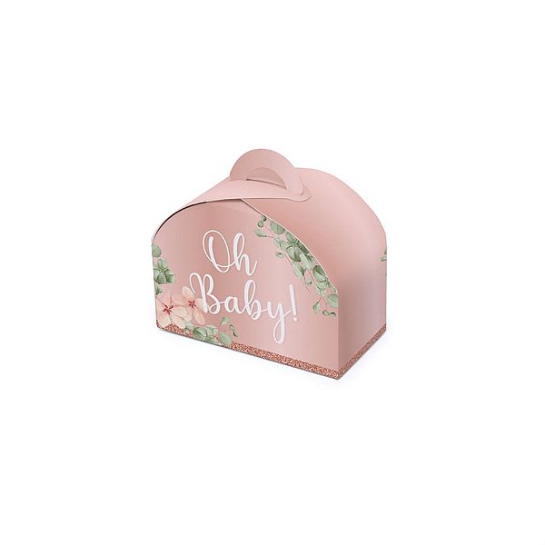 Caixa Maletinha Oh Baby Girl 10X5X7,5 Pt - 10 Unidades
