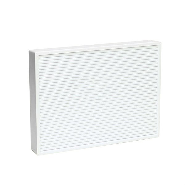 Letreiro Luminoso Retangular Branco 30X4,5X22