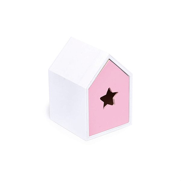 Mini Gaveta Estrela Rosa 7,5X7,8X10,8