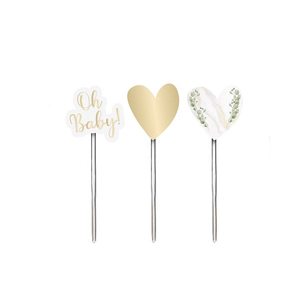 Pick Decorativo Oh Baby Boy - 12 Un