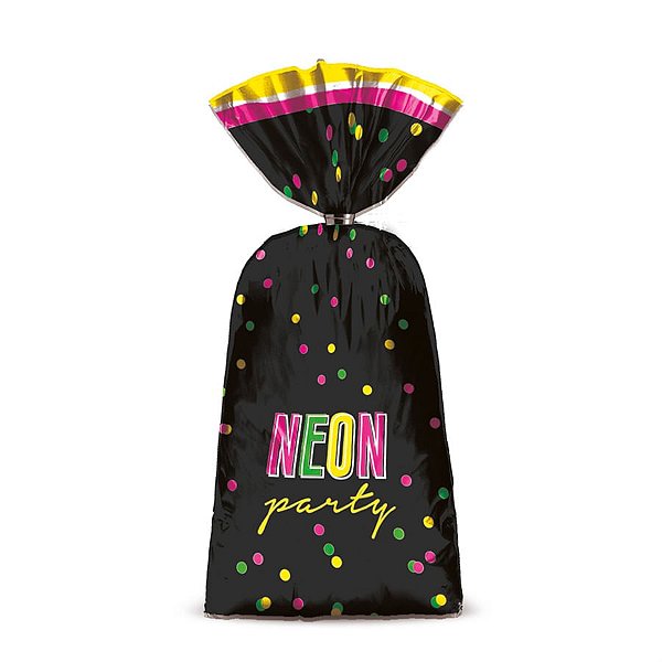 Sacola Surpresa Neon 15X29 Kit - 8 Un