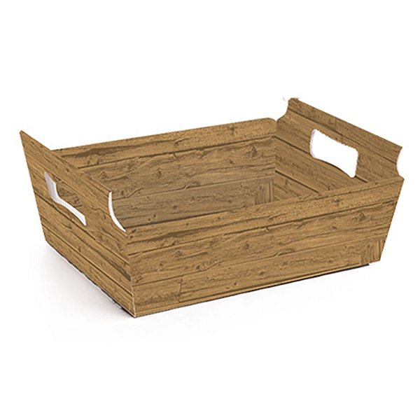 Cesta de Cartão Ratina Natural M 22x15x9