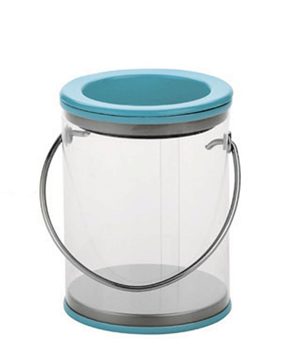 Pote com Tampa Azul, Tamanho 5 Cm X 7 Cm - 6 Un