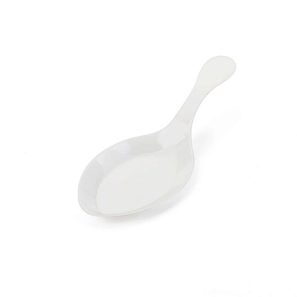 Colher Indiana 10Cm Branca - 24 Un