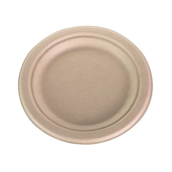 Prato para Sobremesa Bagaço Cana 18cm - 10 Un