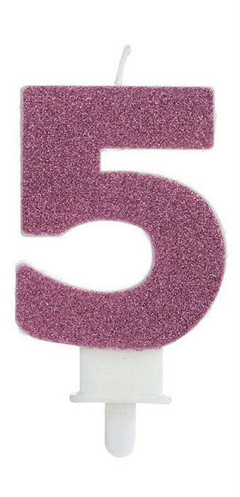 Vela Fashion Rosa Número 5