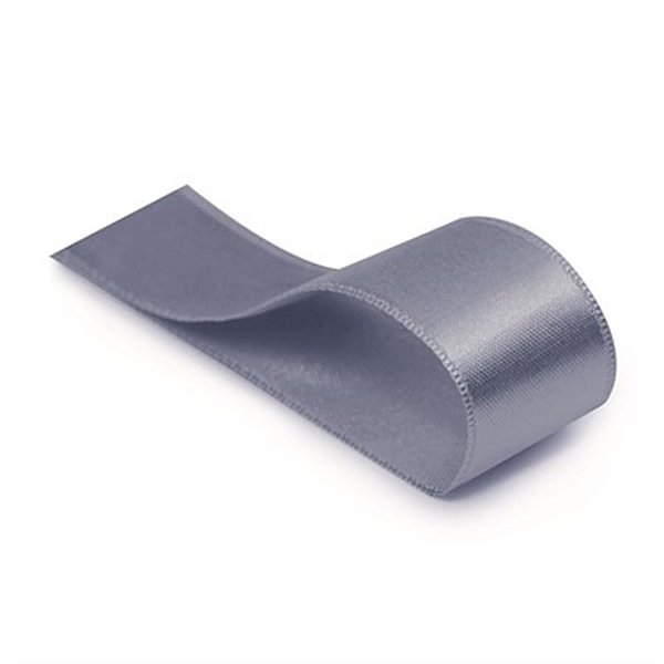 Fita Cetim Liso Cinza 15mmx10m