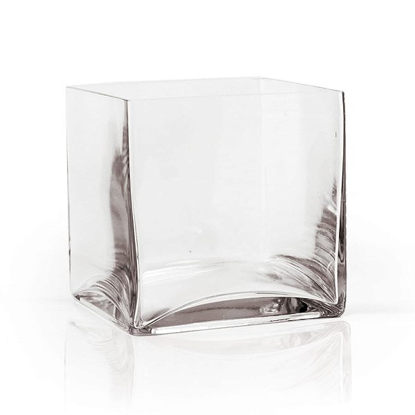 Vaso de Vidro Transparente G 15x15x15
